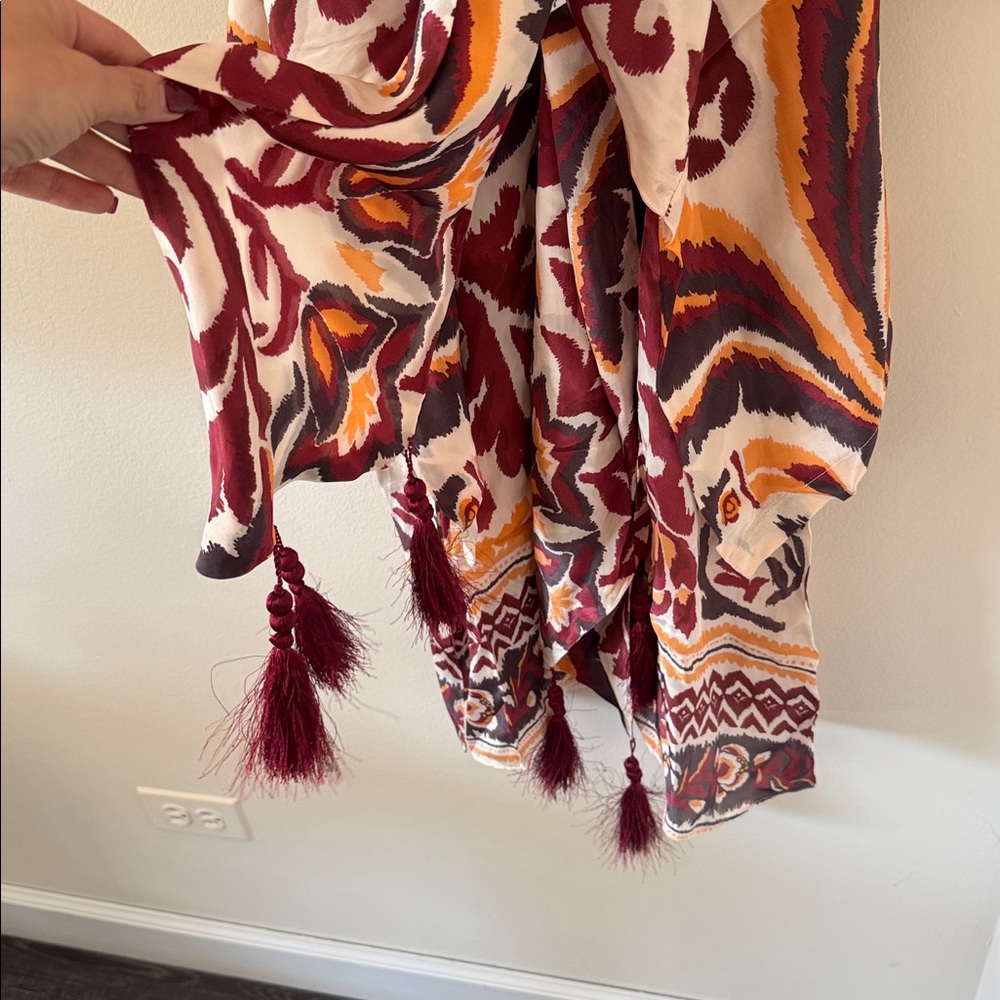 FARM RIO Cream Toucans Scarf Maxi Dress, size Small, BRAND NEW WITH TAG. $298 - Picture 15 of 17